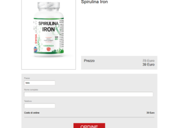 Spirulina Iron Ordine