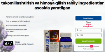 Anfa Ocu Vital Buyurtma