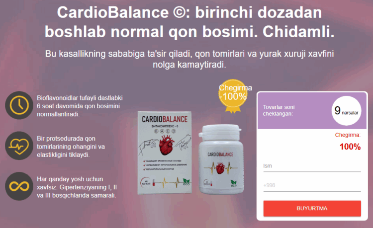 CardioBalance Buyurtma