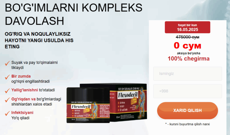 Flexoderil Buyurtma
