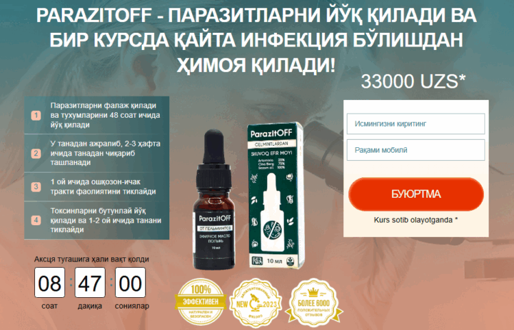 ParazitOFF Buyurtma