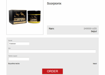 Scorpionix krem Uzbekistan