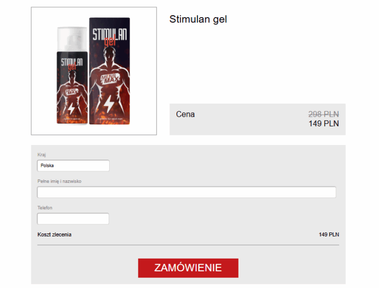 Stimulan Gel Cena Poland