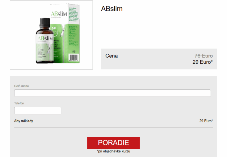 ABslim Drops Cena Slovakia