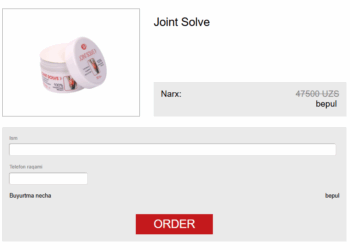 Joint Solve Krem Uzbekistan
