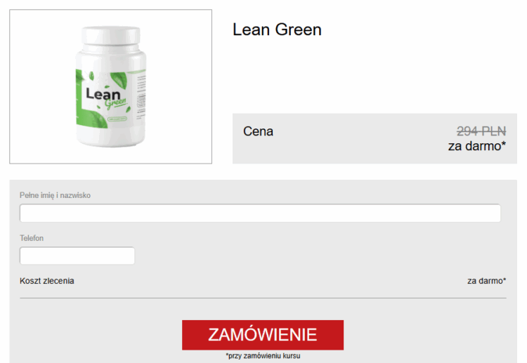Lean Green Kapsułki Cena Poland