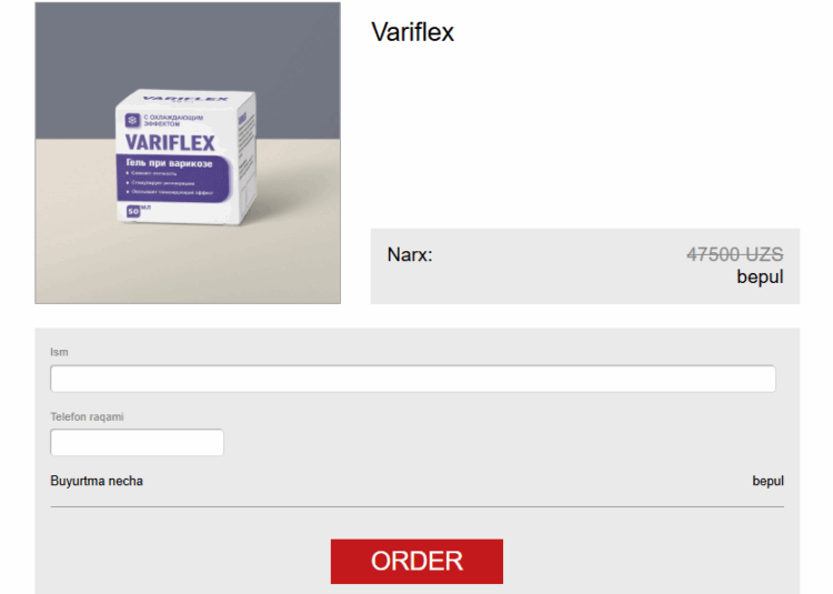 Variflex Jel Uzbekistan